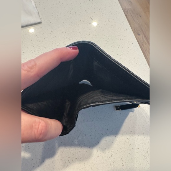 Dior Caro Dahlia black supple calfskin small wallet - Picture 5 of 6